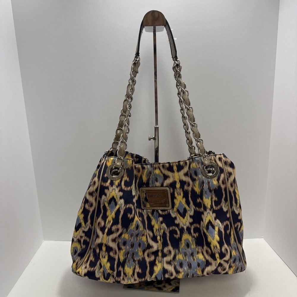 Nicole Miller‎ Womens Abstract Pattern Shoulder Bag Bohemian Southwestern Summer